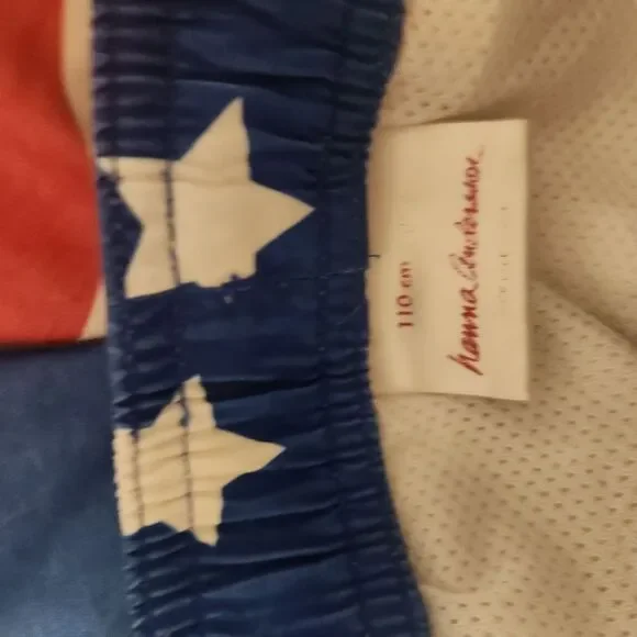 Hanna Andersson American Flag Swim Shorts Size 5 - Picture 6 of 6